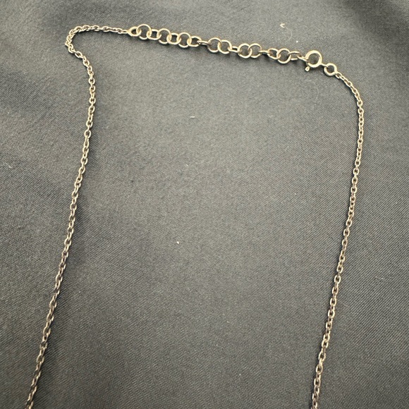 Sterling Silver with Purple Stones Necklace - Picture 4 of 5